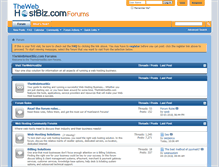 Tablet Screenshot of forums.thewebhostbiz.com